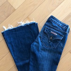 HUDSON jeans flare raw hem size 25